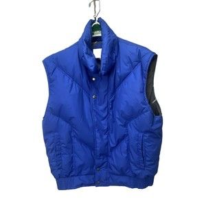 St Johns Bay Men’s Puffer Vest Blue Size XL  Down Waterfowl Filled